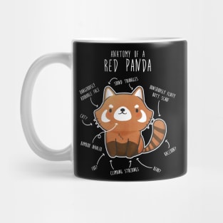 Red Panda Animal Anatomy Mug